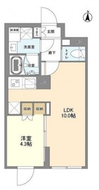 ウェルスクエア森下Ⅱ 501 間取り図