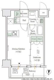 ONE ROOF RESIDENCE KAMEIDO (ワンルーフレジデンス亀戸) 703 間取り図