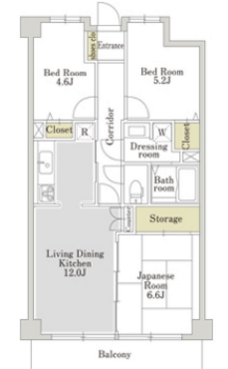 アーバンパーク常盤台公園 B139 間取り図