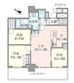 ブリリア有明シティタワー 3階 間取り図