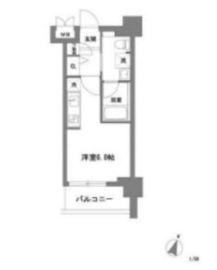 TLRレジデンス川崎大師 1007 間取り図