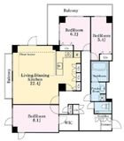 住友千石三丁目シティハウス 3階 間取り図