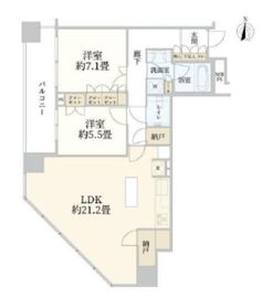 マークワンタワー長津田 3階 間取り図