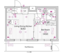 ガーラ・グランディ元住吉 4階 間取り図