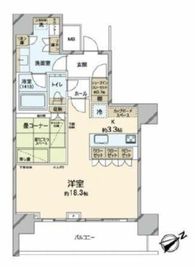 ザ・タワー横浜北仲 38階 間取り図
