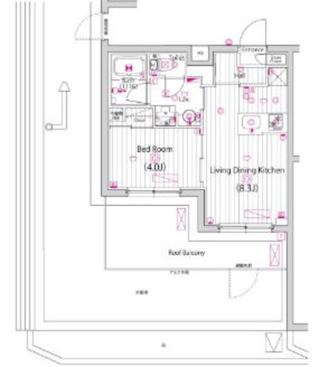 ガーラ・グランディ元住吉 4階 間取り図