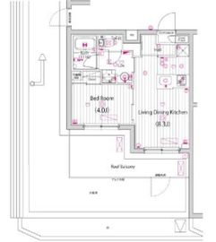 ガーラ・グランディ元住吉 4階 間取り図