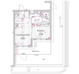 ガーラ・グランディ元住吉 4階 間取り図