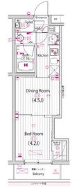 ガーラ・グランディ元住吉 1階 間取り図