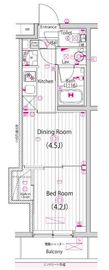 ガーラ・グランディ元住吉 1階 間取り図