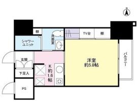 Totsu Residence Shiba (東通レジデンス芝) 203 間取り図