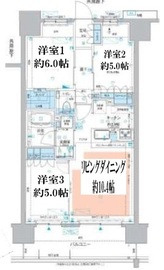 サンクレイドル立川ステーションウィズ 3階 間取り図