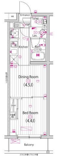 ガーラ・グランディ元住吉 2階 間取り図