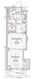 ガーラ・グランディ元住吉 4階 間取り図