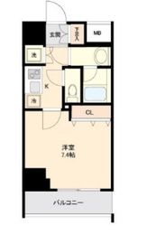 リテラス大島 601 間取り図