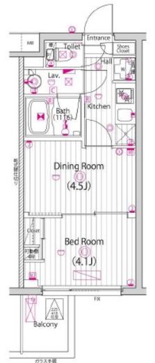 ガーラ・グランディ元住吉 2階 間取り図