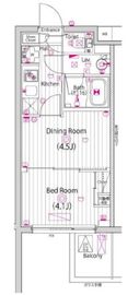 ガーラ・グランディ元住吉 2階 間取り図