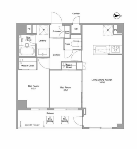 コンフォリア西新井 410 間取り図
