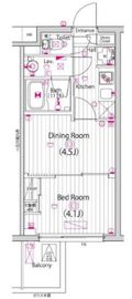 ガーラ・グランディ元住吉 4階 間取り図