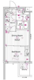 ガーラ・グランディ元住吉 4階 間取り図