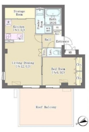 HILL TOP RESIDENCE OSAKI 402 間取り図