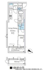 イプセ東高円寺 107 間取り図