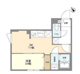 ウェルスクエア南長崎 401 間取り図