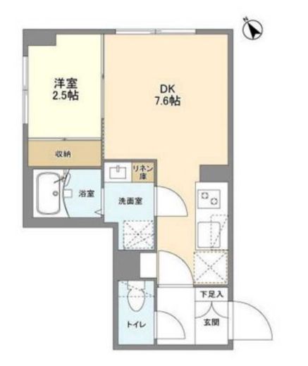 ウェルスクエア南長崎 102 間取り図