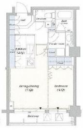 デュオフラッツ赤坂 204 間取り図