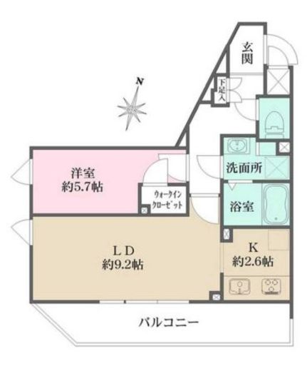 N-stage上池台 401 間取り図