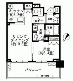 ブリリア有明シティタワー 19階 間取り図