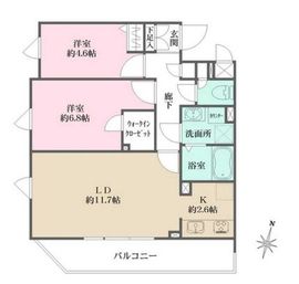 N-stage上池台 201 間取り図