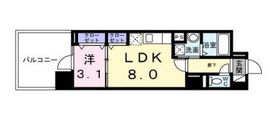 フェルデタワー板橋東京 504 間取り図