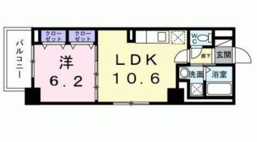 フェルデタワー板橋東京 803 間取り図