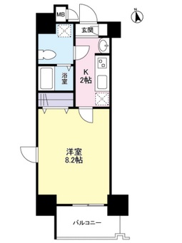 ガーラプレイス新宿御苑 1105 間取り図