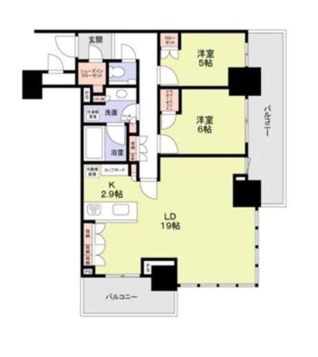 パークタワー西新宿 30階 間取り図