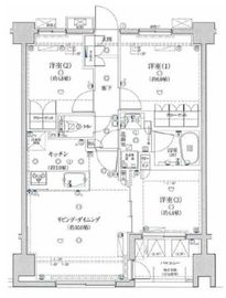 リコットハウス藤沢 3階 間取り図