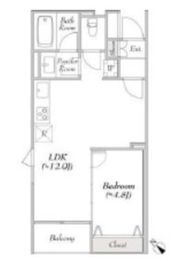LUMIEC un Sakurashinmachi (ルミークアン桜新町) 205 間取り図