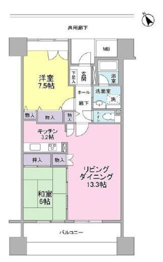 アーバンライフ月島駅前 W1411 間取り図