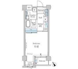 ガーデン原宿 403 間取り図