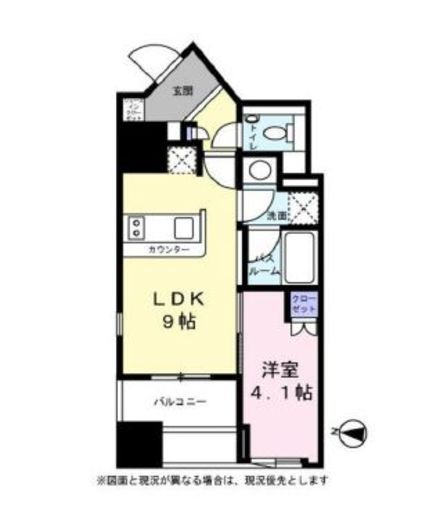 クレヴィア原宿 4階 間取り図