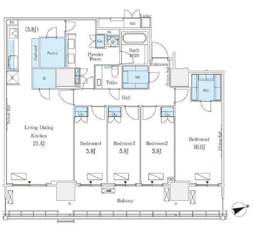 ロイヤルパークス品川 2802 間取り図