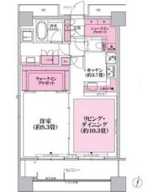 テラス渋谷美竹 12階 間取り図