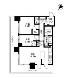 ザ・クレストタワー 11階 間取り図