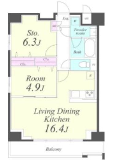 クレシェンテ月島 601 間取り図