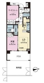 クレストレジデンス東中野 1階 間取り図