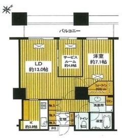 東京ツインパークス レフトウィング 9階 間取り図