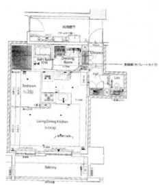 ネベル横浜関内 6階 間取り図