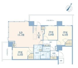 リーフィアタワー海老名ブリスコート 17階 間取り図