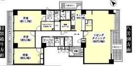 クオリティハウス白金台 9階 間取り図
